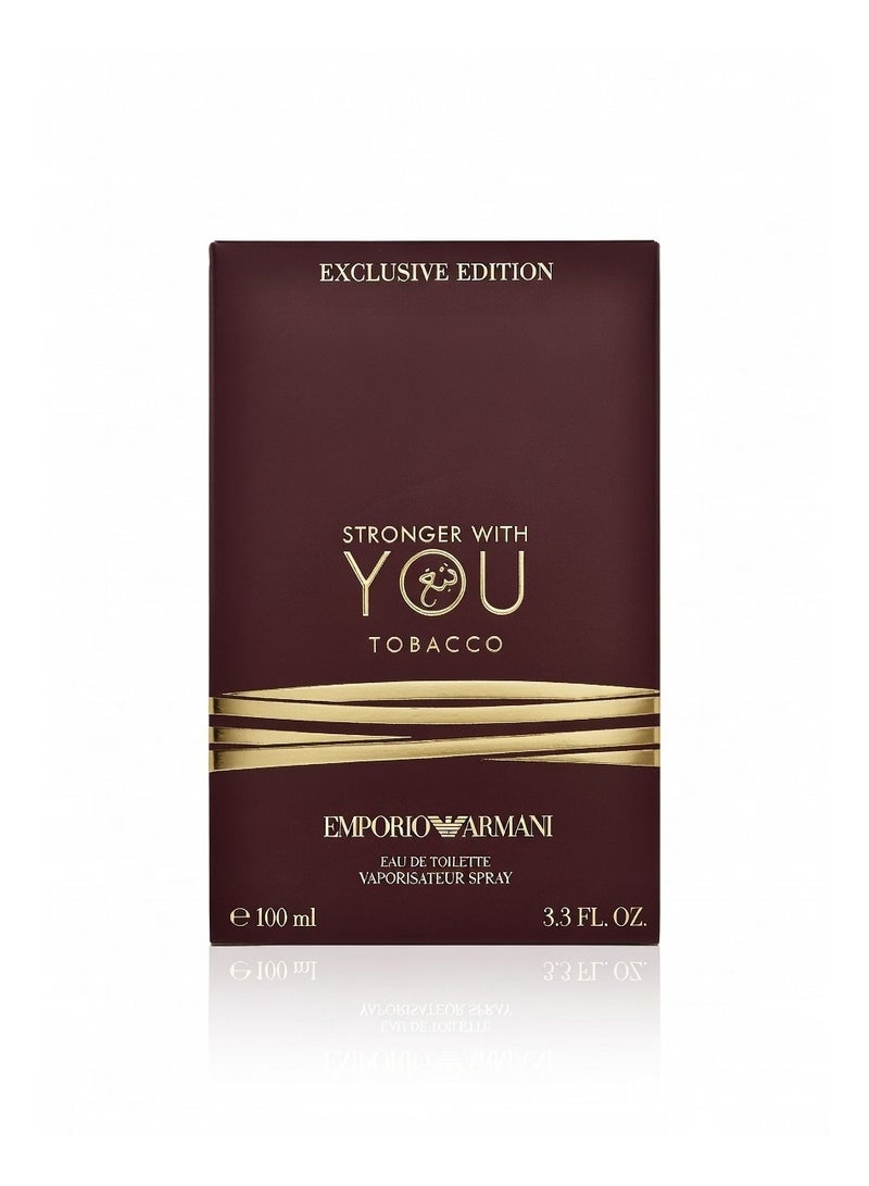 armani Emporio Armani Stronger With You Tobacco Eau de Parfum 100ml – Deep Warm Tobacco Scent - Image 3